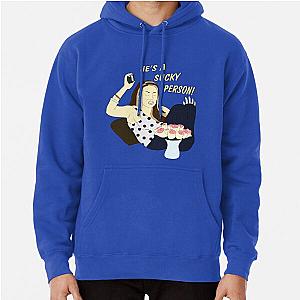 he's a sucky person! Pullover Hoodie